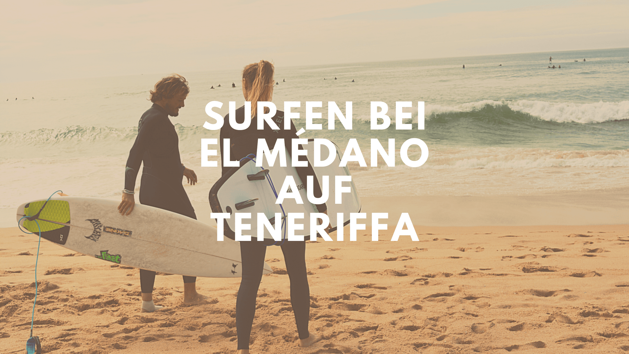 Surfen bei El Médano auf Teneriffa
