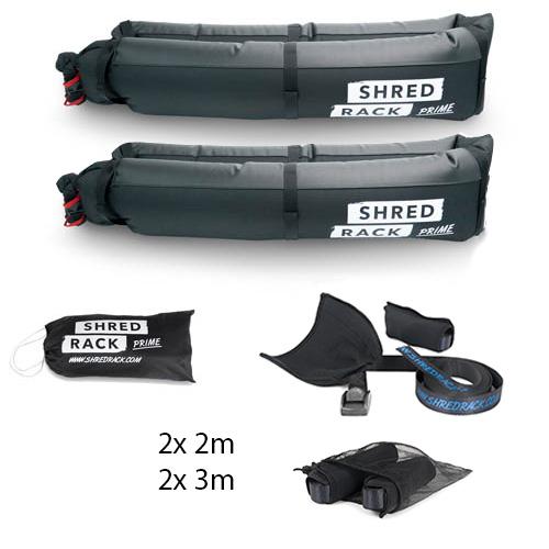 Dachträger ShredRack Prime Dachgepäckträger ShredRack 4x Spanngurte mit Kratzschutz 